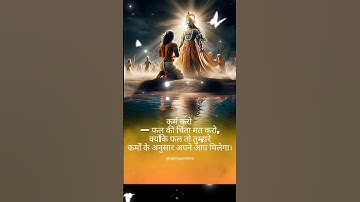 कर्म करो फल की चिंता मत करो।🙏✨#krishna #krishnabhajan #mahabharata