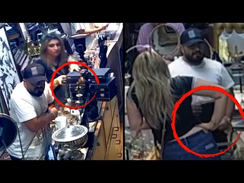 Man Stuffs Jewelry