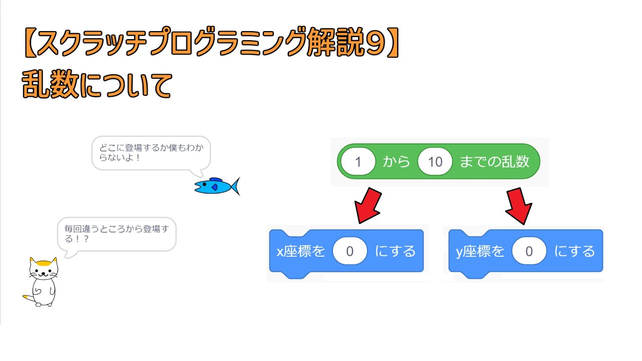 【スクラッチプログラミング解説⑨】乱数について