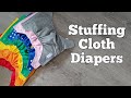 HOW TO STUFF CLOTH DIAPERS | Do's and don'ts | multiple methods to minimize leaks