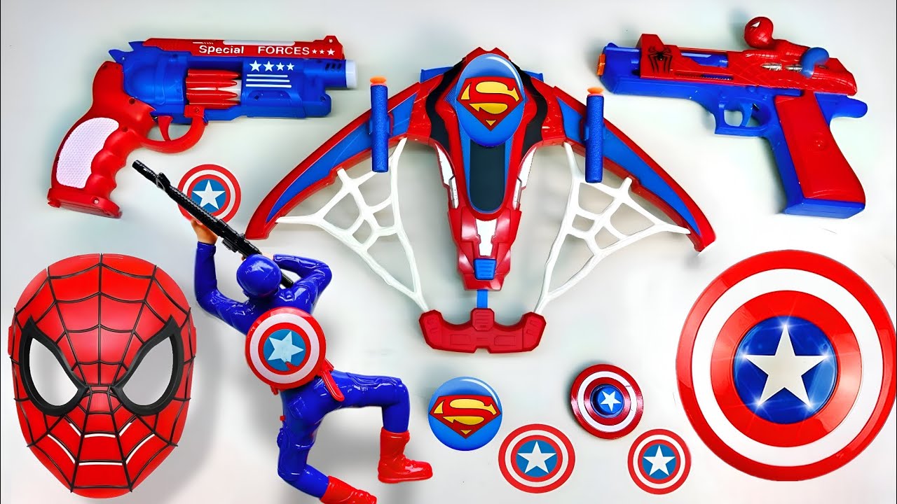 spider man Superman hulk Iron man Batman captain america toys unboxing video 