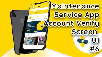 Online Maintenance Service App in Flutter: Create UI Account Verify Screen #6