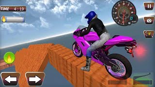 Enjoyable GT Bike Stunts 2017 - Android GamePlay FHD New Bike (Purple) Unlocked screenshot 1