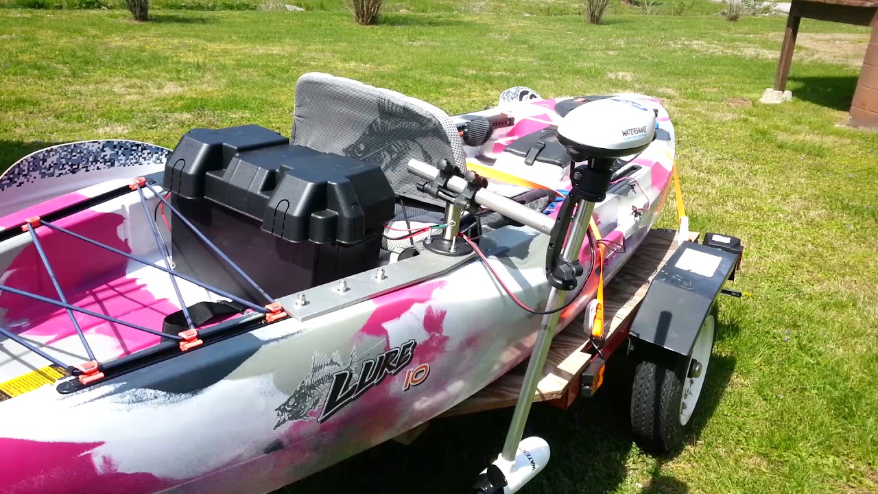 Feelfree Lure 10 with Watersnake T24 trolling motor. YouTube