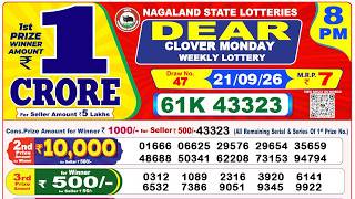 Nagaland Lottery Sambad Live 8pm 21.09.2026 | Lottery Live screenshot 3