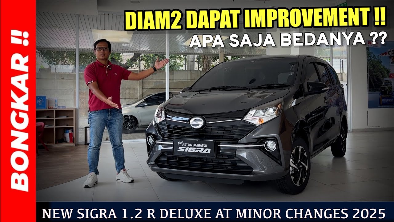 Bongkar !! DAIHATSU NEW SIGRA 1.2 R DELUXE AT MINOR CHANGES 2025 || REVIEW EXTERIOR INTERIOR TERBARU