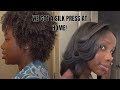 Silk Press at Home on Natural Hair Ft. Cecred | CHI | Design Essentials