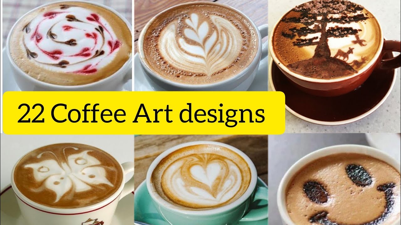 22 Coffee Art designs #coffee#viral 22 Coffee Art designs #coffee#viral ...