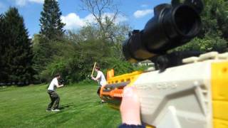 nerf 45 degree angle muzzle flash test
