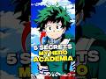 5 CHOSES QUE TU NE SAIS PAS DANS MHA ! #myheroacademia
