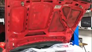 Corrado Hood Insulation Adhesive Removal