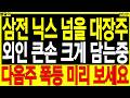 급등주 주가전망) 삼전 닉스 넘을 대장주 외인 큰손 크게 담는중 다음주 폭등 미리 보세요 | 디에스경제타임즈 봉달이