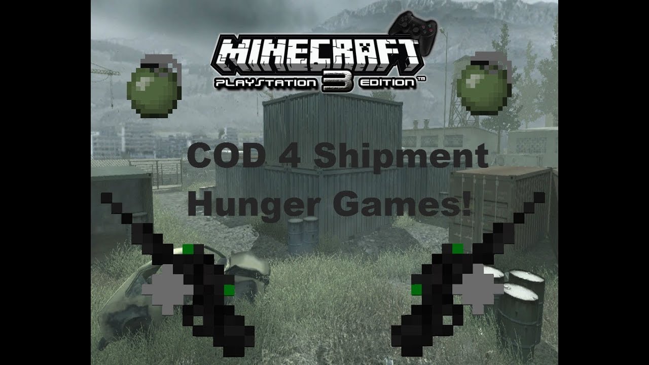 MineCraft Ps3- COD 4 Shipment Hunger Games! - YouTube