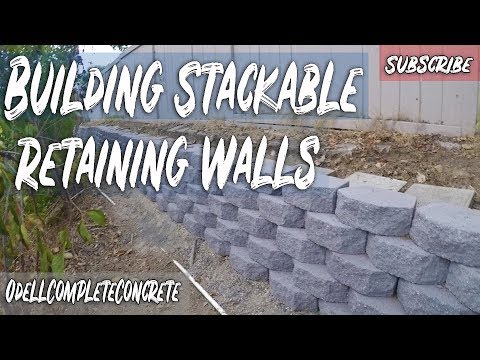 How To Stack Landscaping Blocks With Lip?