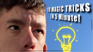 TOP 19 INSANE MAGIC TRICKS!