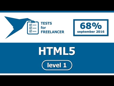 Freelancer - HTML5 - level 1 - test (68%)