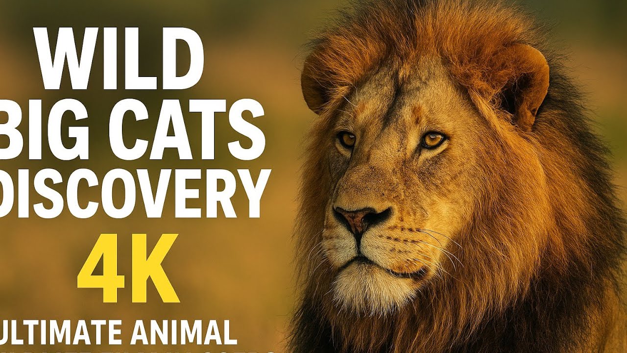 WILD BIG CATS DISCOVERY 4K | Ultimate Animal Wildlife Film in 60FPS