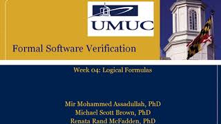 Formal Software Verification - Week 4 Introduction