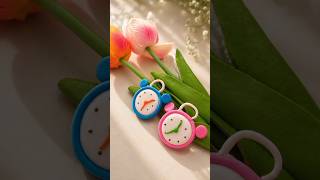 Cute Mini Alarm Clocks with clay #diy #craft #claycraft #clayart #clay #clayvideos #miniature