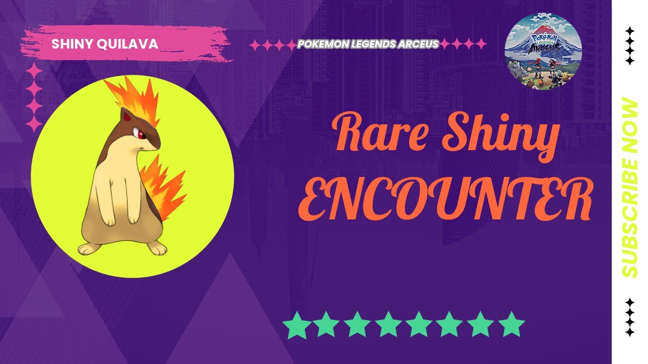 Shiny Quilava Encounter in Outbreak 😍 Pokemon Legends Arceus || Gotta Catch em all