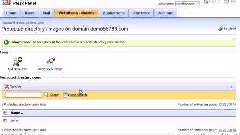 How to password protect a directory in Plesk