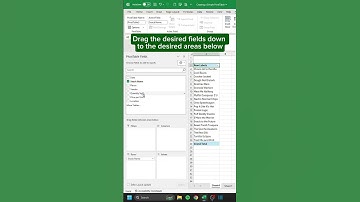 Creating a Simple PivotTable in 40 seconds 📊 #excel