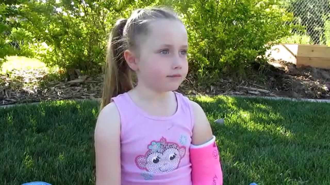 Eliza breaks her arm