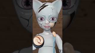 asmr cat doll repairing#Get Ready for Sleep with this Cute ASMR Doll#gaming #asmrsounds #sound