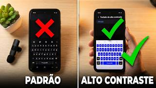 Como colocar o teclado de alto contraste no Samsung Galaxy M51