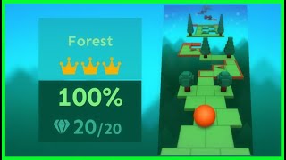 「Rolling Sky」Forest「Level 3」| ★★★ screenshot 5