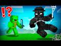 SPIDER NOIR Speedrunner vs Hunter in Minecraft - Maizen JJ and Mikey