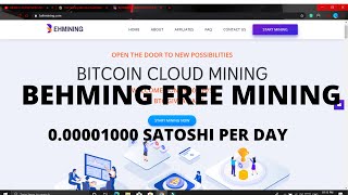 BITCOIN FREE CLOUD MINING | NEW SITE BEHMING  | 1OOO SATOSHI PER DAY screenshot 4