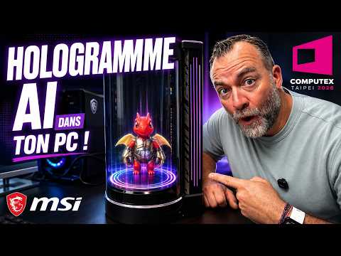 MSI put an AI hologram in their PC !!!