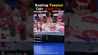 Ranking Funniest Cake caught fire #sgfyp #thailand#birthday #fire#funny#youtubeshorts #wedding
