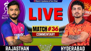 🔴Rajasthan vs Hyderabad, 36th Match IPL 2026 | Live Cricket Match Today | RR vs SRH Live | IPL Match screenshot 5