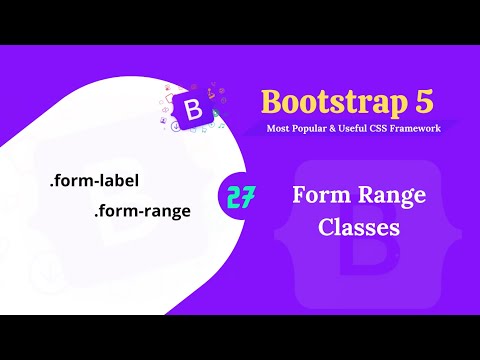 Bootstrap 5 form range class.
