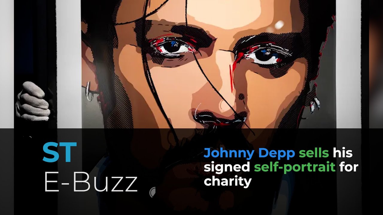Johnny Depp sells his signed self-portrait for charity