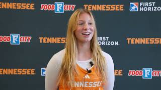 Lady Vols Basketball player Rylie Theuerkauf media Sept. 25, 2026
