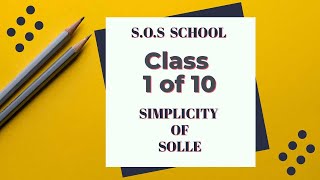 SOS School (Updated: 2023). Class 1 of 10