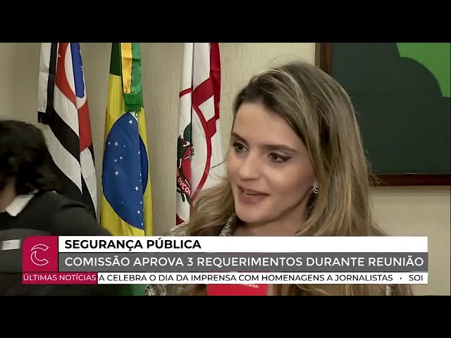 Comissão de Segurança aprova três requerimentos
