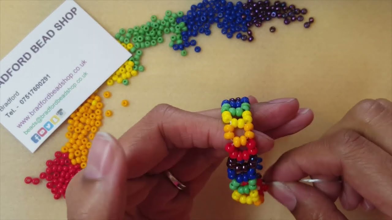 Beaded Single Band Elasticated Bracelet