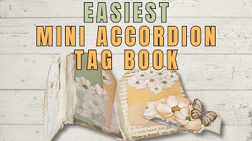 Mini Accordion Tag Book Tutorial l How to Make Accordion Concertina Book