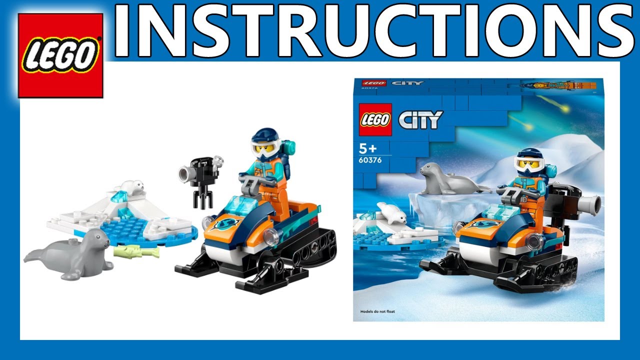 LEGO Instructions | Arctic Explorer Snowmobile | 60376 | LEGO City