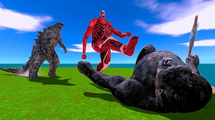 Monster War | Colossal Titan vs King Kong vs Godzilla | Animal Revolt Battle Simulator - ARBS