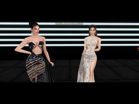 Madre e hija, misses imvu en grabacion para evento