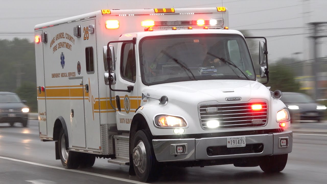 Anne Arundel County Fire Department Medic 26 Responding YouTube