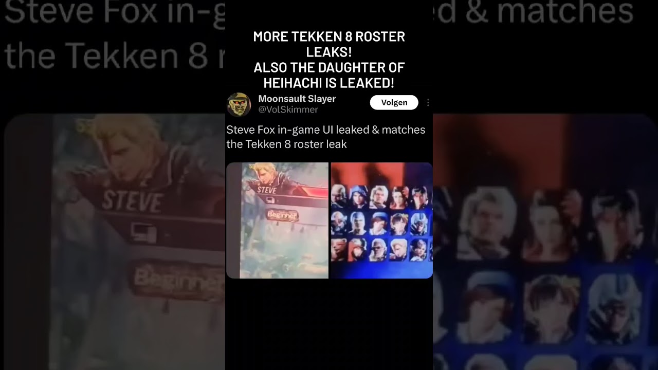 Tekken 8 more roster leaks! Reina Heihachi's daughter also leaked!