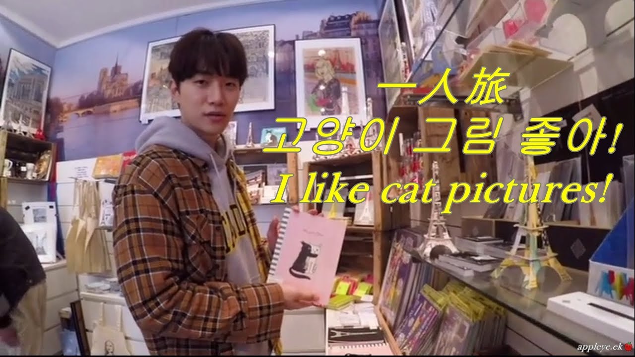 [Eng Sub]Junho's Holiday in Paris, 고양이 노트 좋아! (2PM 준호 ジュノ)4