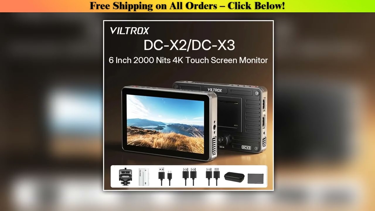 Viltrox DCX2DCX3 Portable Monitor 6 Inch 2000 Nits 4K Touch Screen Profissional Photographic HD