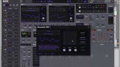XY Multitable Morphing in U-he Hive (with Custom GUI)